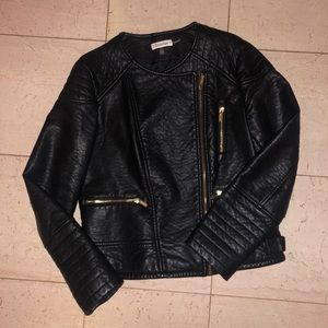Fierce Calvin Klein leather jacket